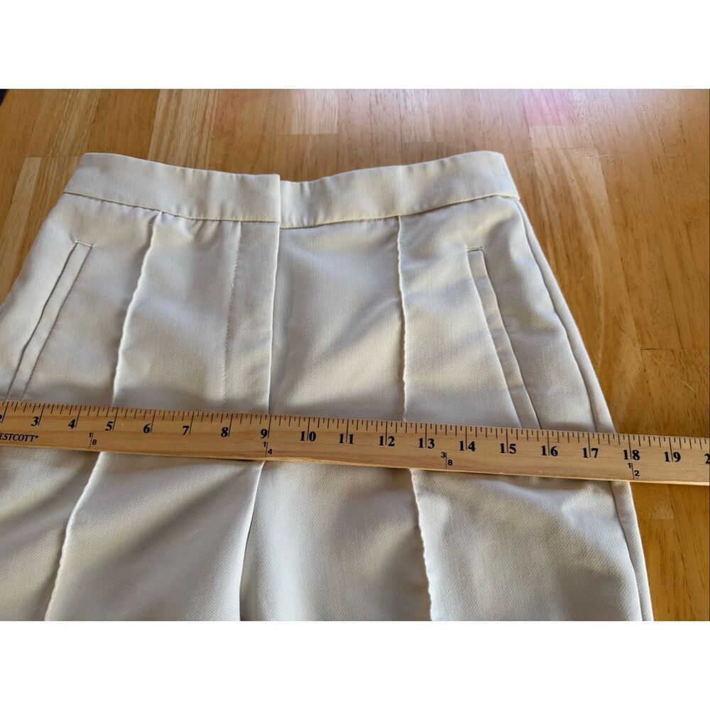 Zara Tailored High-Rise Slim Ankle Trousers in Cream– Women’s Small - Picture 8 of 12